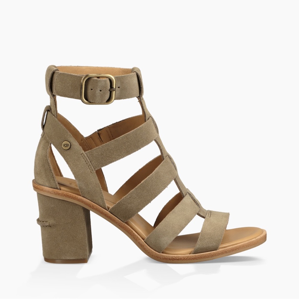 Ugg Suede Heeled Sandals
